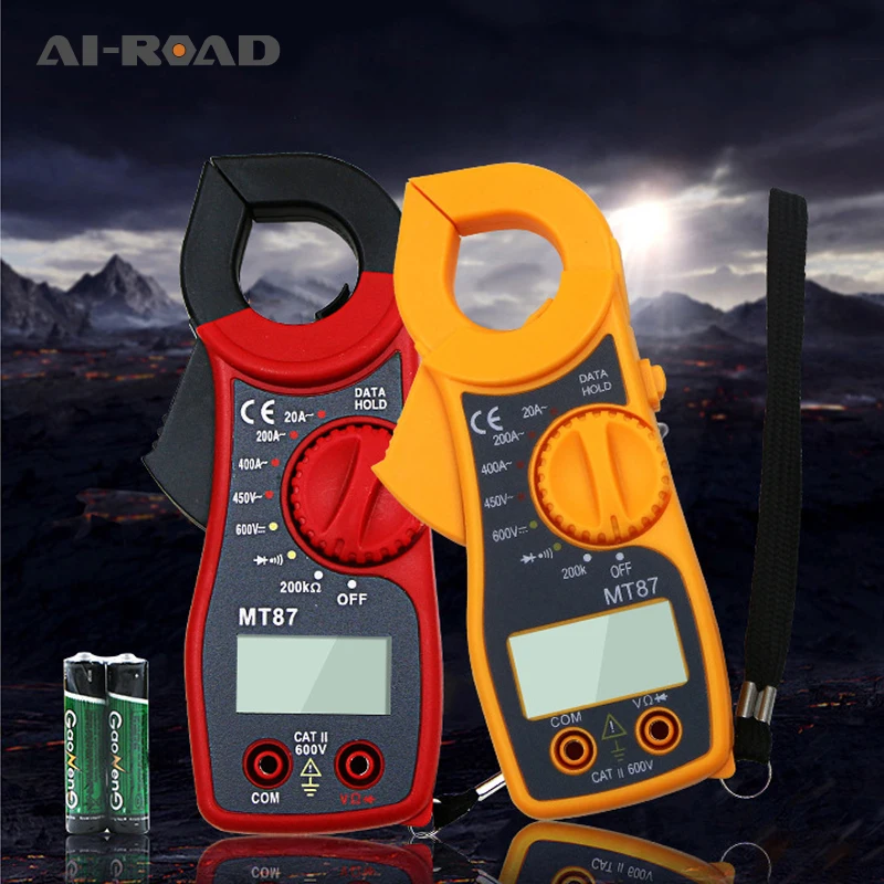 

MT-87 Mini Digital Clamp Meters AC/DC Current Voltage Auto Range VFC Capacitance Non Contact Multimeter Diode