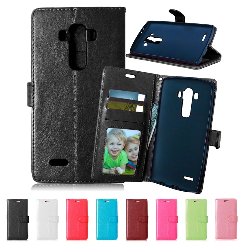 

Luxury Wallet PU Leather Back Cover Case For LG G4 H815 H810 H818 H811 VS986 LS991 F500 Case Flip Phone Protective Bag Skin
