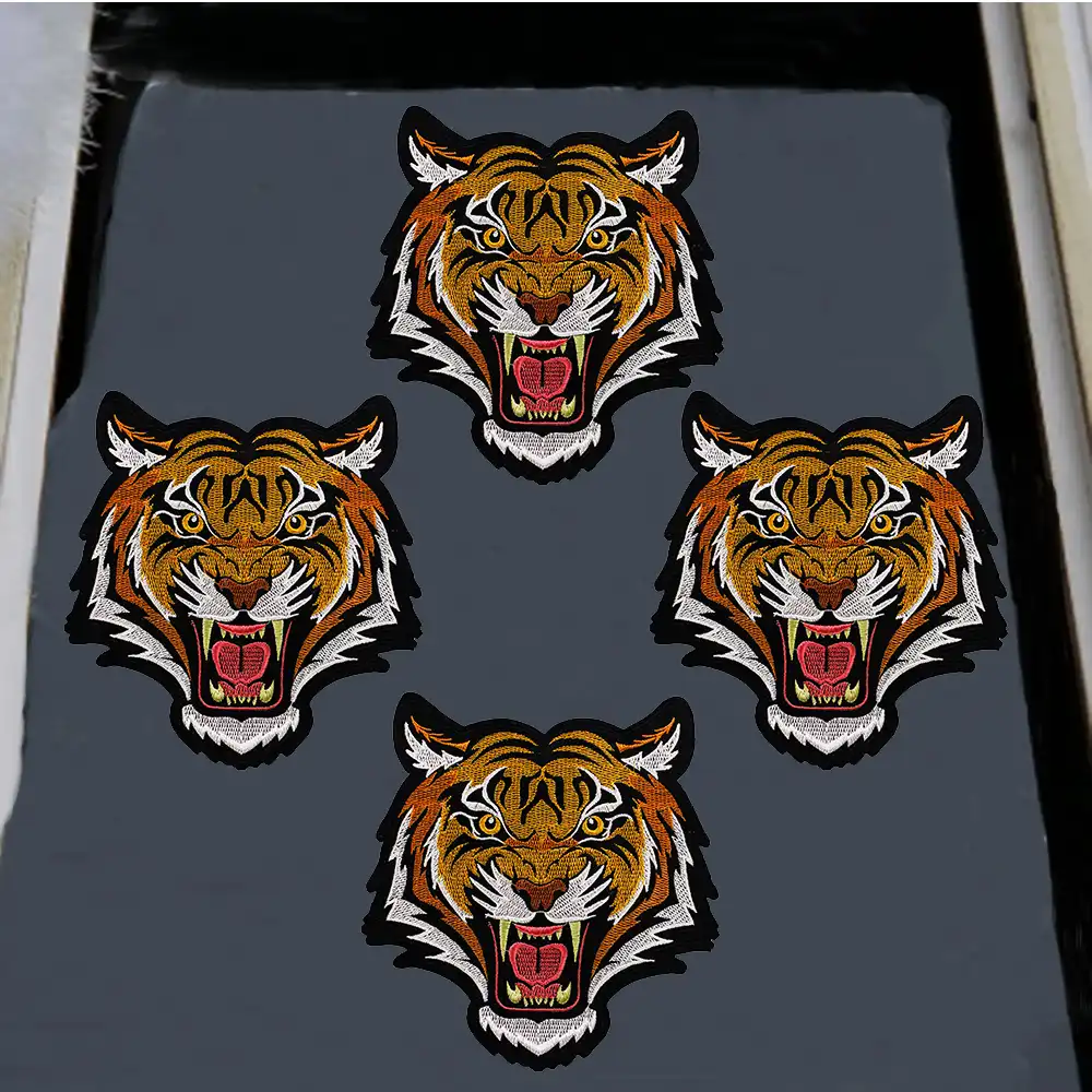 Orange Bengal Tiger Patch Small Size