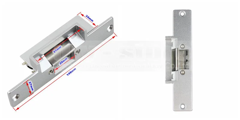 DIYSECUR K4 125 кГц RFID EM считыватель система контроля допуска к двери комплект+ дверной замок электронный+ кнопка выхода