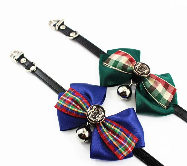 2015 new arrival cats bell collar scotland style small dogs collars big