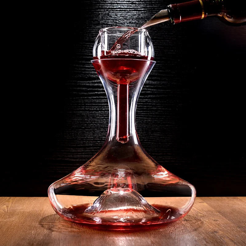 

Creative aesthetics Manual lead-free crystal wine decanter set household wine wine European large