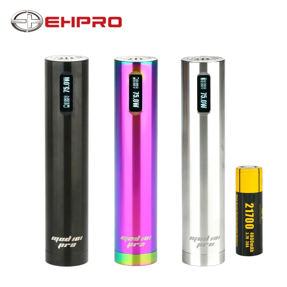 Hot Original Ehpro 101 Pro TC Mod with 4000mAh battey with 0.69 inch Display 75W Max Output Vape mod Vs Stick V8 / Stick Prince Hot Original Ehpro 101 Pro TC Mod with 4000mAh battey with 0.69 inch Display 75W Max Output Vape mod Vs Stick V8 / Stick Prince