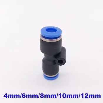 

10pcs a lot Straight Pneumatic PG 4mm 6mm 8mm 10mm 12mm One Touch Connector Push In quick press fitting air hose union joint