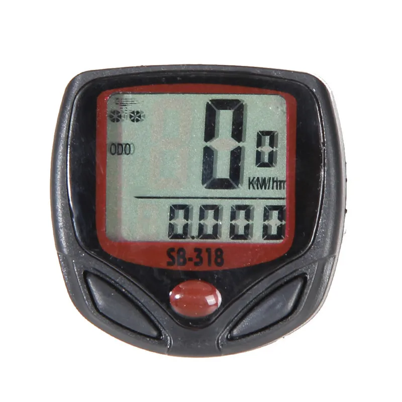 Bicycle Light 5 LED Mountain Bike Speedometer Wired Cycling Front and Rear Lights Lamp Bike Light