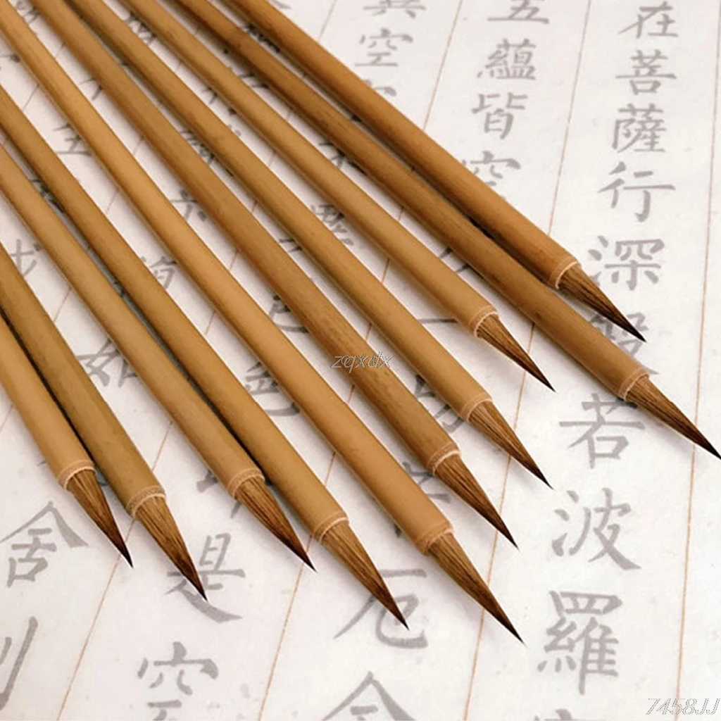 Beginner Calligraphy Brush Metal Rod Wolf Hair Small Script Brush Can Write  Thin Gold Body Small Script Hook Line Copy Scripture Drawing Line - Arts,  Crafts & Sewing - Temu Finland