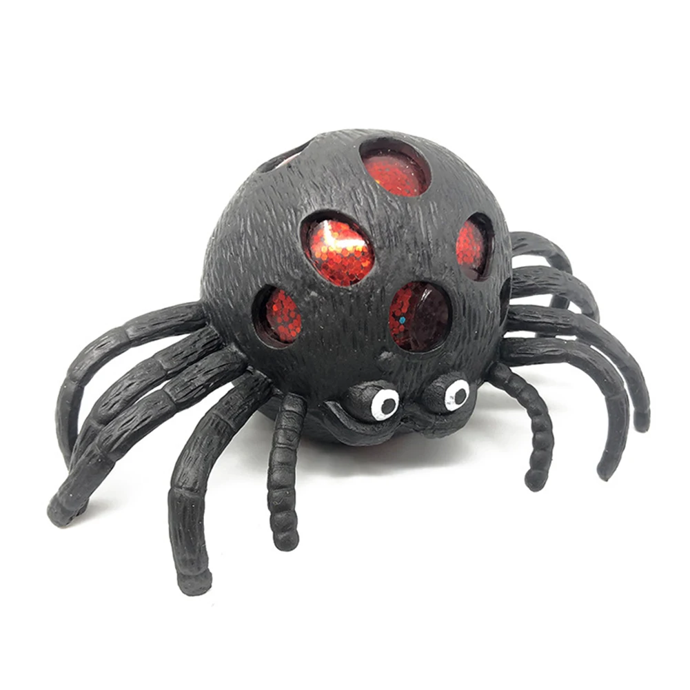 Красочный милый паук сетчатый шар стресс сжимает виноград игрушки Хэллоуин тревога облегчение стресс Мячик с виноградным орнаментом Детская Игрушка антистресс