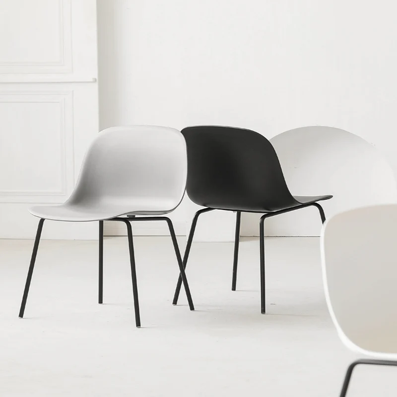 Скандинавском стиле для отдыха офисная Конференция задней частью ресторана применимо обеденный стул мебель Спальня исследование Пластик стул