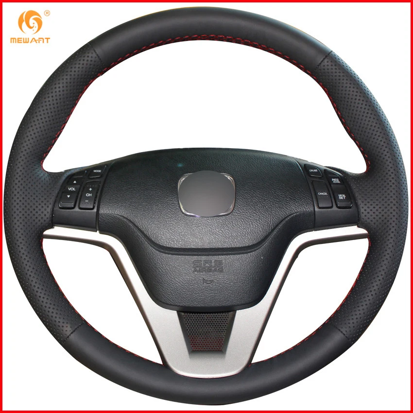 MEWANT для Хонда сrv CR-V 2007 2008 2009 2010 2011 черная искусственная кожа Чехол рулевого колеса автомобиля аксессуары для интерьера Запчасти