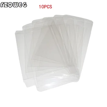 

FZQWEG 10 pcs Transparent Clear for SNES For N64 Game box Protector Case games plastic PET Protector game boxes