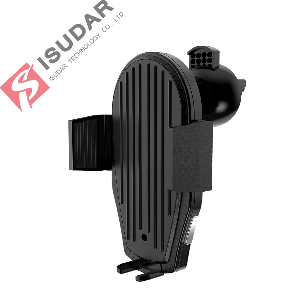 ISUDAR Car Qi Wireless Charger For iPhone XS Max X 8 10w Fast Wirless Charging Wireless Car Charger For Samsung S10 Xiaomi Mi 9 ISUDAR Car Qi Wireless Charger For iPhone XS Max X 8 10w Fast Wirless Charging Wireless Car Charger For Samsung S10 Xiaomi Mi 9