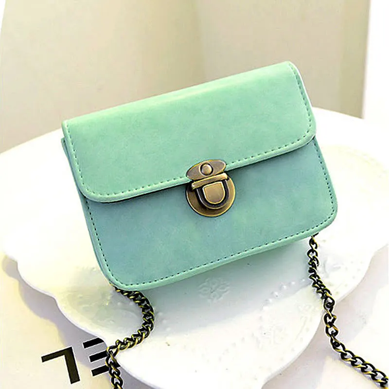 2016 New Fashion Women Bag Luxury Handbags Women Bags Designer PU Leather Candy Color Crossbody Mini Bag Pure Color