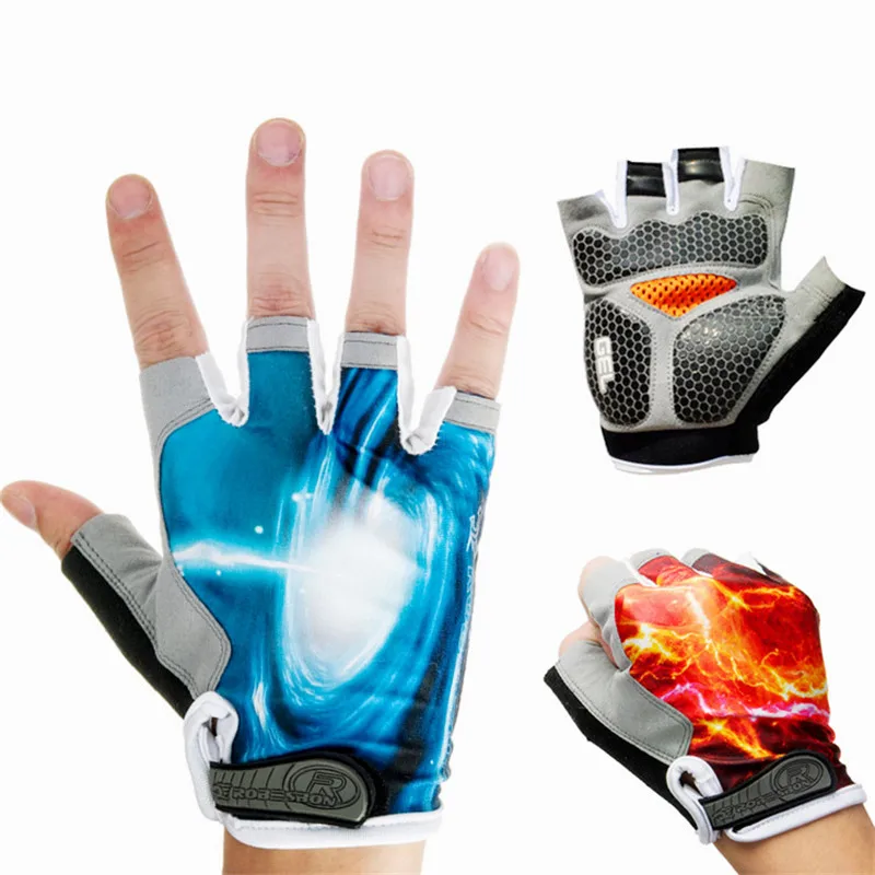 ROBESBON Cycling font b Gloves b font Half Finger Male Summer Mountain Bike font b Gloves