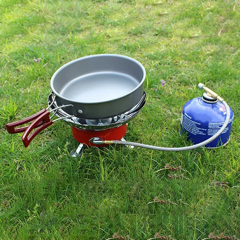 

1.1L 1.7L Camping Pan Portable Cookware Aluminum Non-stick Pan Cooking Frying Pan Camping Picnic Hiking Utensils Carry Net