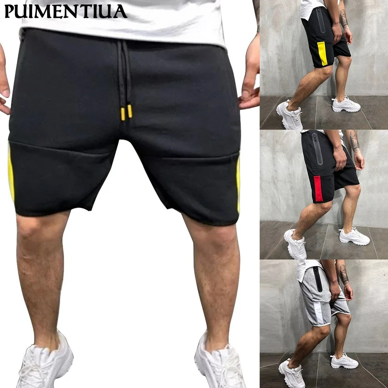 

Puimentiua Men's Running Shorts Men Sports Shorts Quick Drying Training Exercise Jogging Cycling Shorts Drawstring Half Trousers