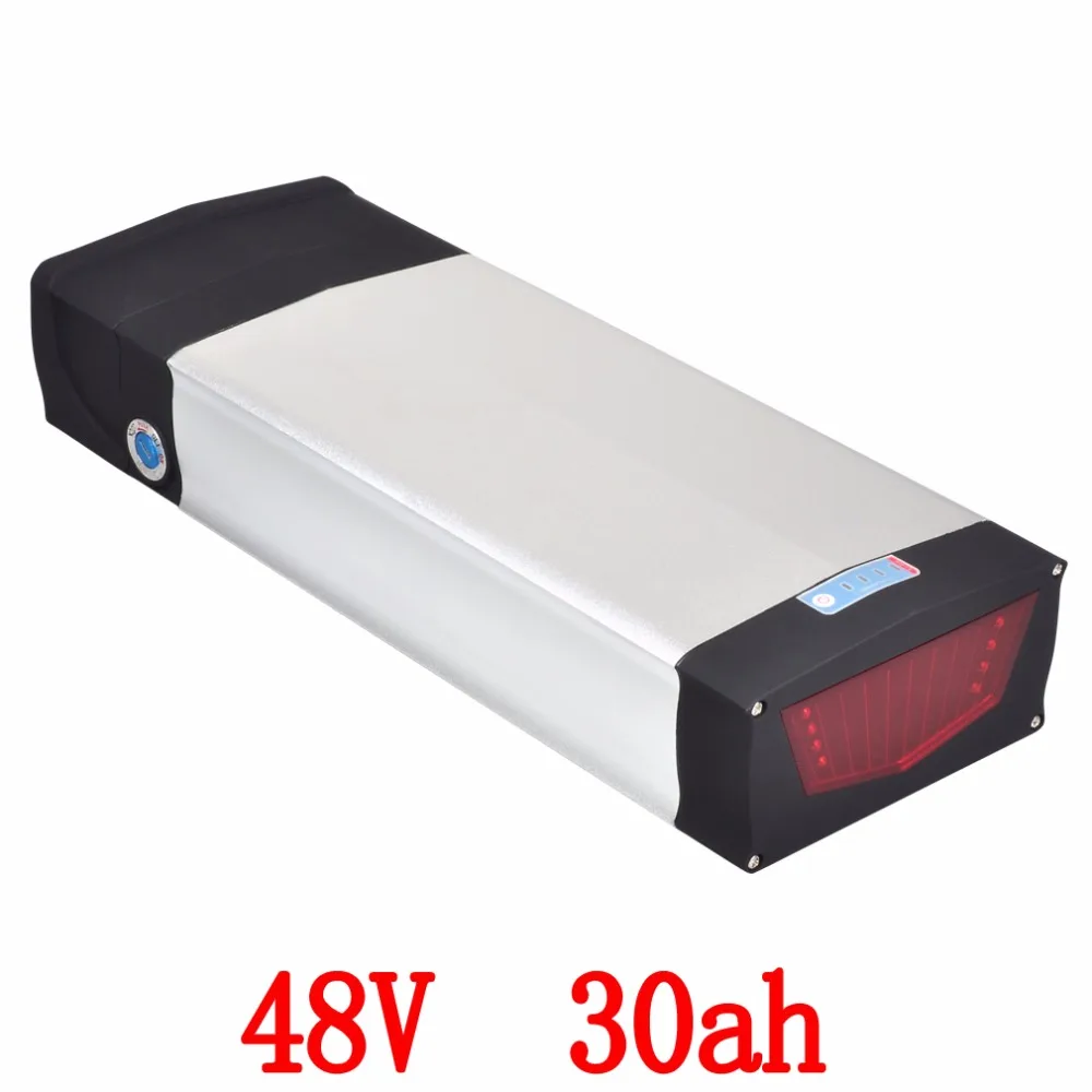 48V 1000W battery 48V 30AH electric Bicycle Battery 48V 30AH Lithium Battery use LG cell with USB port and Tail Light +charger
48V 1000W battery 48V 30AH electric Bicycle Battery 48V 30AH Lithium Battery use LG cell with USB port and Tail Light +charger