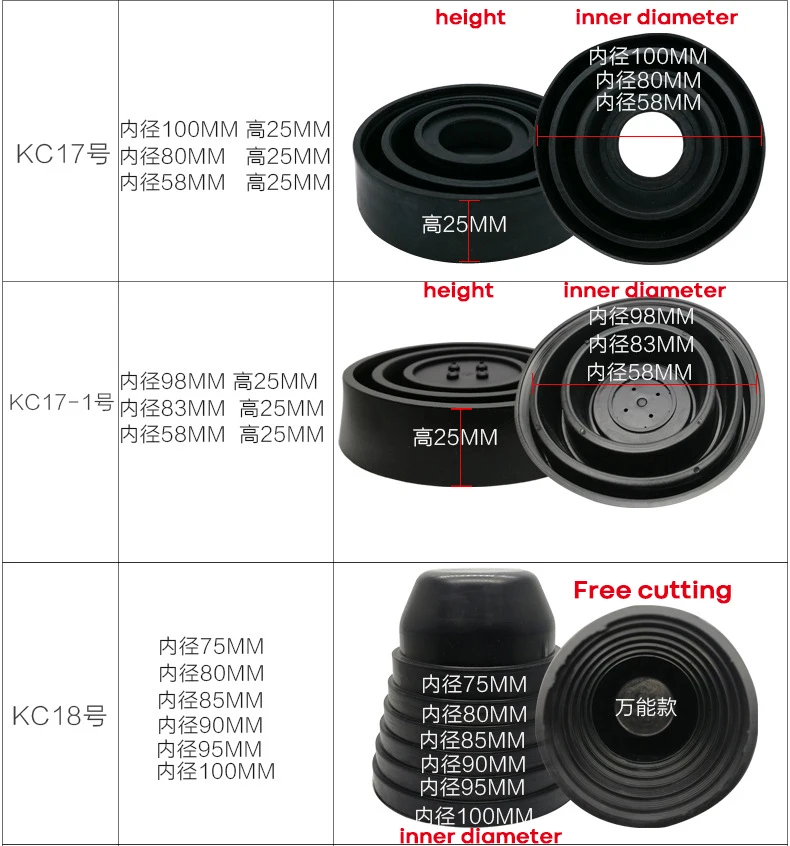 ASLENT 1 шт. Автомобильный светодиодный пылезащитный чехол для фар, водонепроницаемая ксеноновая лампа, резиновый герметик, крышка для фар 70 мм 80 мм 90 мм 100 мм 105 мм