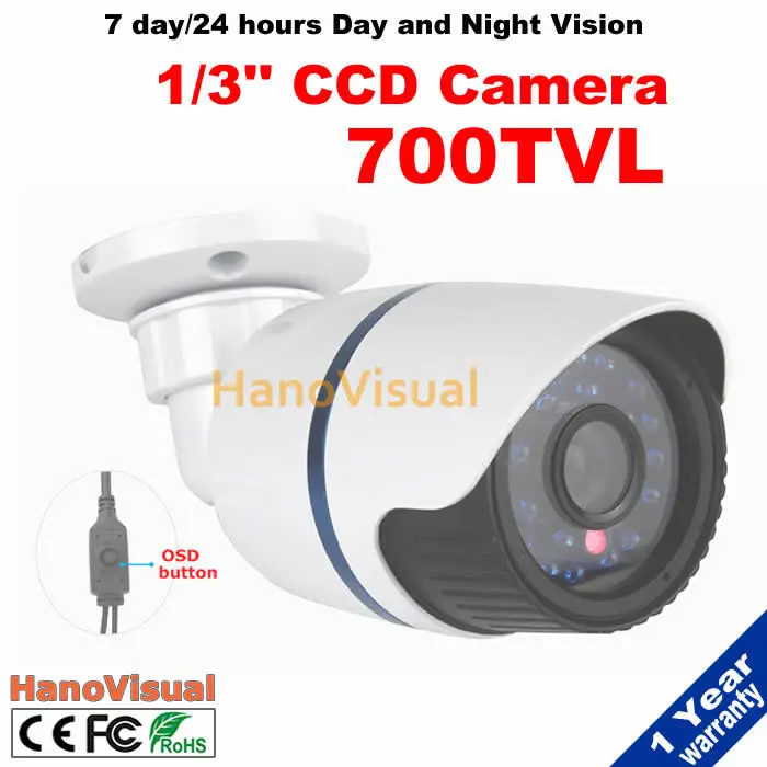 

24pcs IR Leds Night Vision Home Security Camera Effio-E With OSD Menu Button 700TV-line CCD CCTV Camera IR Surveillance Camera