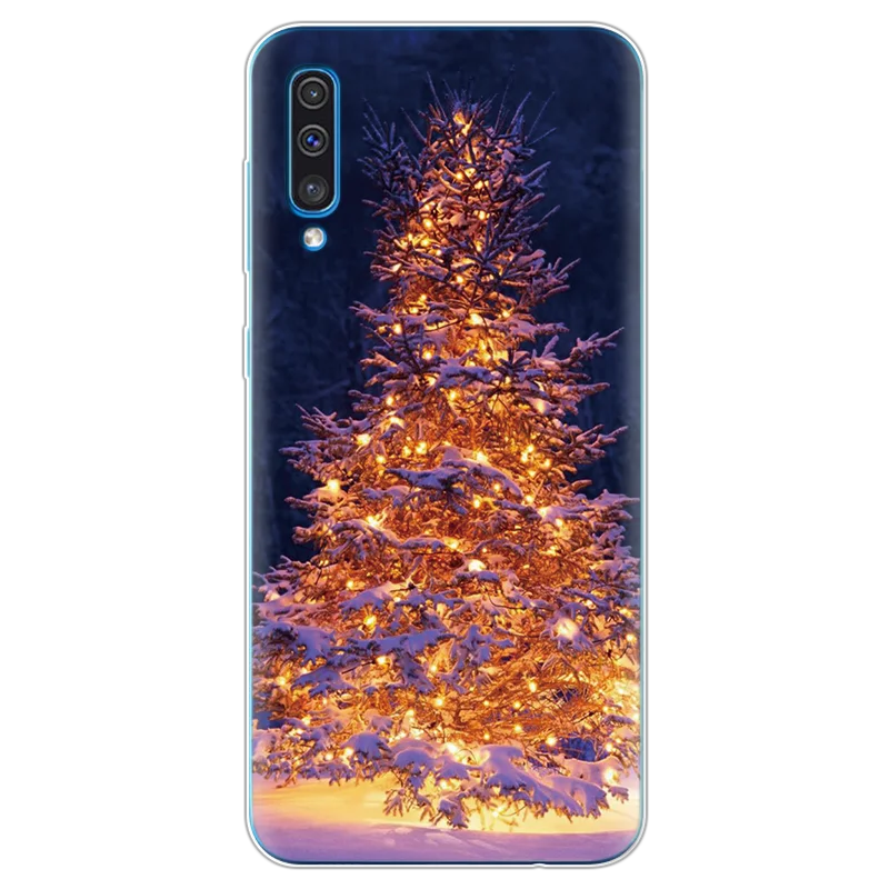 Merry Christmas Cartoon Santa Claus Deer Case For Samsung Galaxy A50 Soft Silicon Coque For Samsung A40 A60 A70 A7 A9 Cover - Цвет: sdldjshu