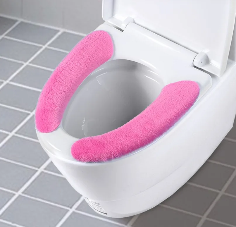 2Pcs Universal Home Toilet Seat Cushion With Hanging Loop