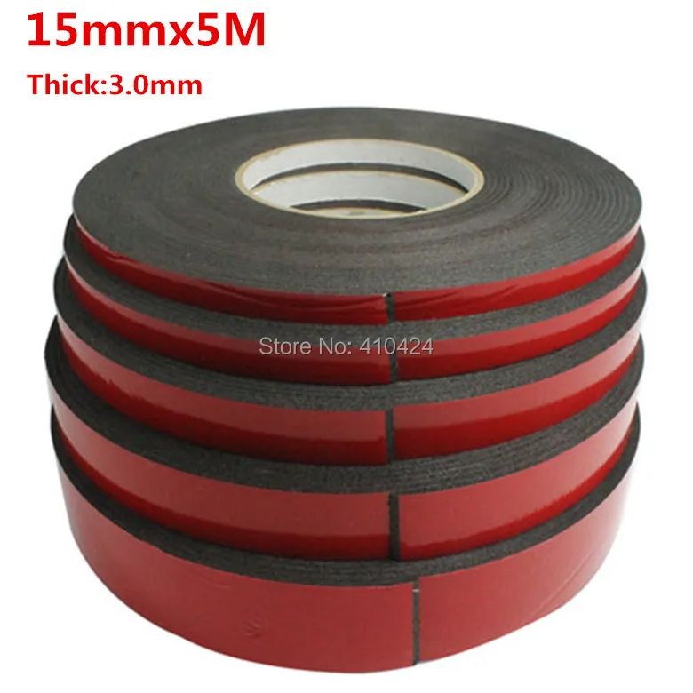 (Thick 3.0mm) 15mmx5m Windows Auto PCB Sealing Double sided Adhesive