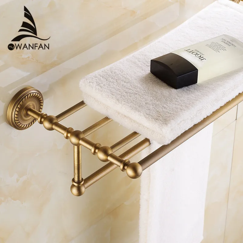 Luxury Polished Gold Bath Hardware Set Wall Mounted Towel Holder Rack ...