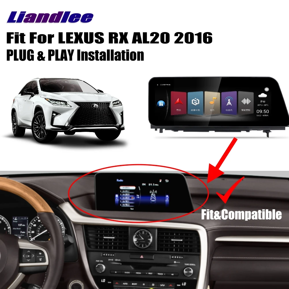 Best Liandlee For LEXUS RX AL20 2016~2018 Android Car Radio Player GPS Navi Navigation Maps Camera OBD TV Screen Multimedia no CD DVD 2