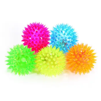

Elastic Spike Ball with LED flash light up for fun/Games with Fastening Strap