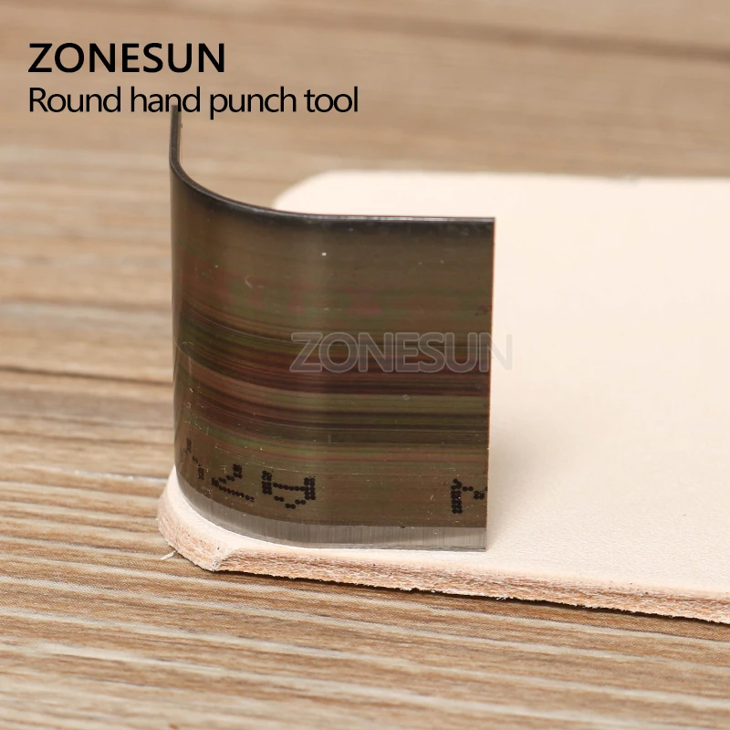 ZONESUN 10 шт./лот кожаный кошелек сумка угловой круглый перфорационный инструмент
