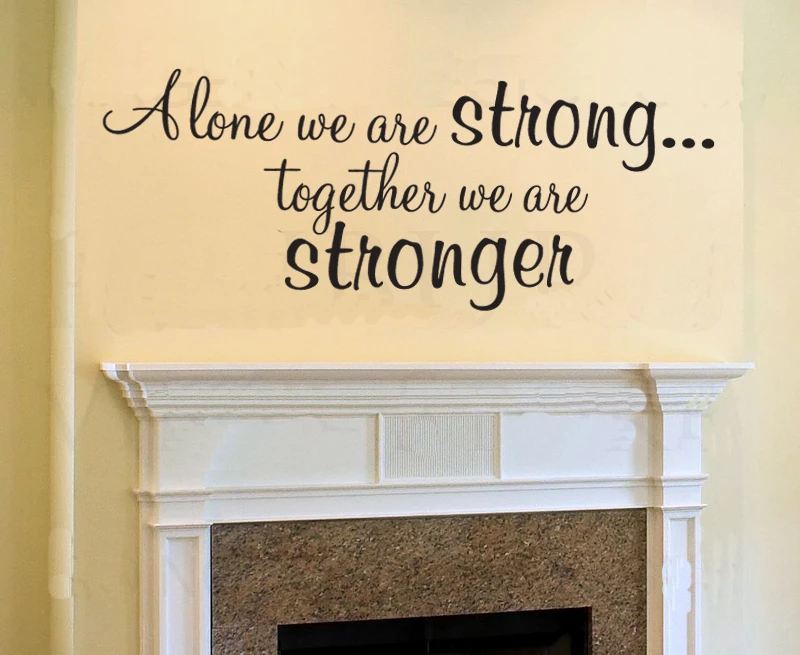 Together We Are Stronger Quote Together We Are Stronger Family Art Vinyl Wall Sticker Decal Decor Quote  Lettering Home Room Kitchen Decoration|Kitchen Case|Kitchen Decor  Artkitchen Decor Items - Aliexpress