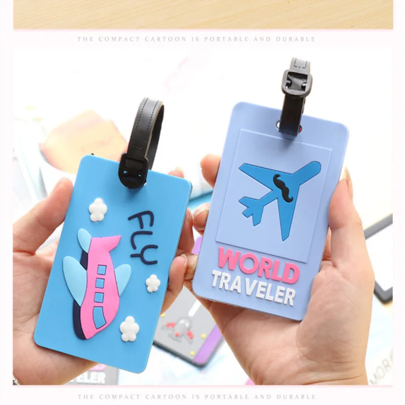 

Luggage&bags Accessories Cute Novelty Rubber Funky Travel ID Addres Holder Label Straps Suitcase Luggage Tags Drop Shipping