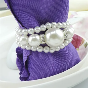 

Transparent Napkin Ring Wedding Bride Shower Decorations Supper Busy Favored