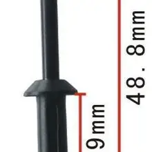 100 шт черные нейлоновые глухие заклепки для GM: 20612732 Автомобильные пластиковые зажимы Автомобильные крепежные детали заклепки