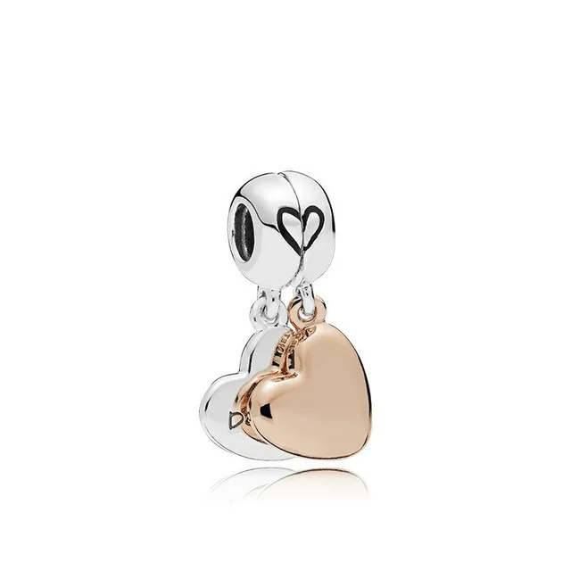 5PCS-New-Arrival-Silver-Gold-Love-Heart-Mother-Daughter-Double-Charm-Pendant-Fit-Original-Pandora-DIY.jpg_640x640