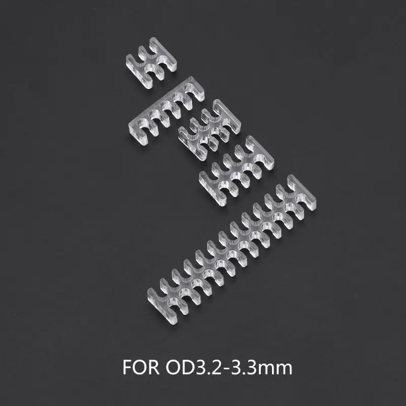 

1pc Acrylic Open 4Pin 5Pin 6Pin 8Pin 24Pin Cable Comb for 2mm Sleeved Computer Power Cables