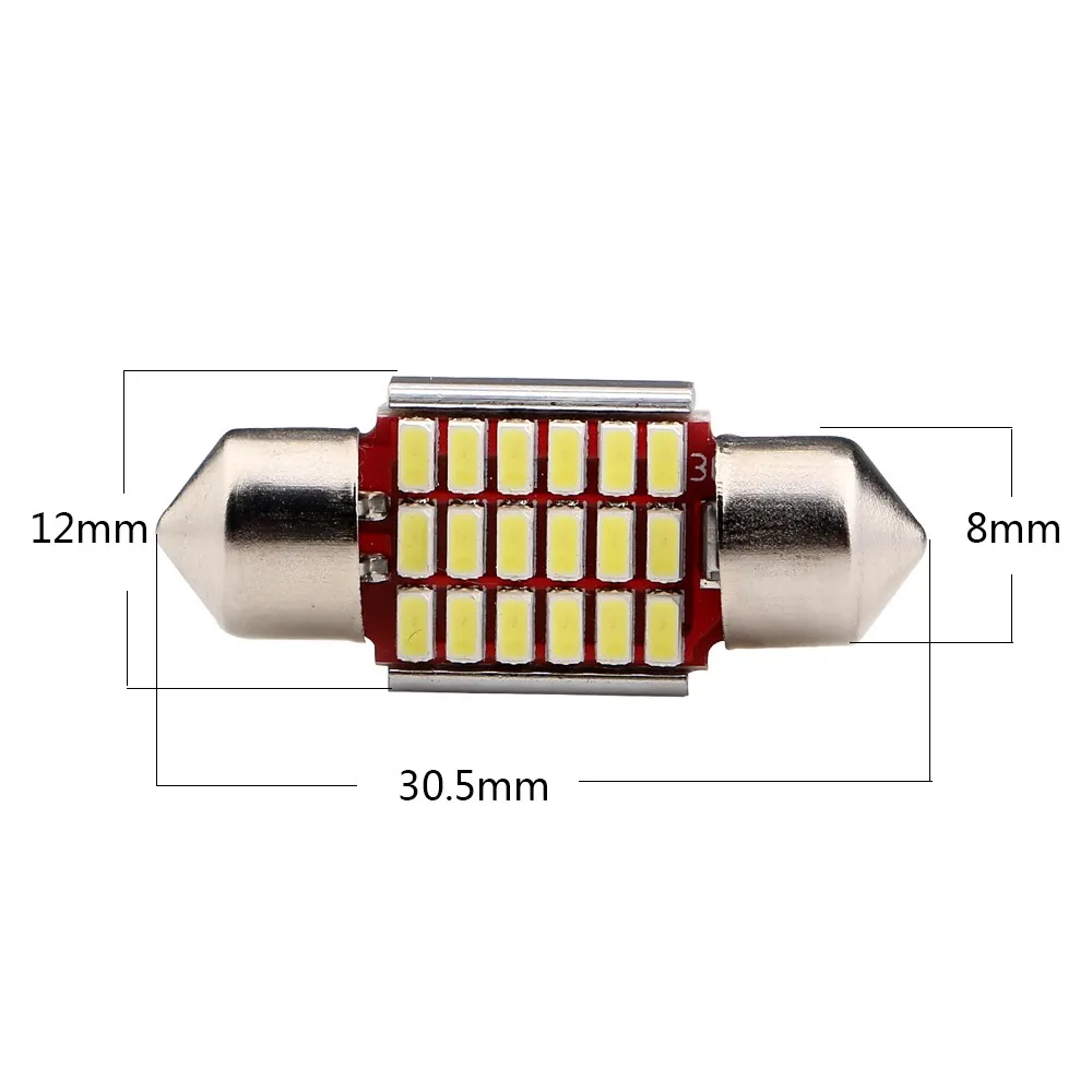 100 шт./лот C5W гирлянда 3014 18SMD 27SMD 30SMD 33SMD Canbus ОШИБОК 12 V Купол автомобилей Чтение свет багажная лампа 31 мм 36 мм 39 мм 41 мм