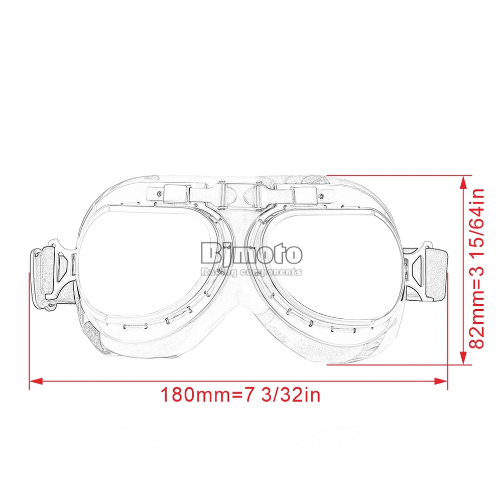 Винтажные очки мотоциклетные кожаные очки Защита от пыли и ветра очки регулируемые складные очки 5 цветов объектива