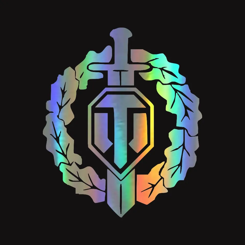 Anycuros Reflective Personality WORLD OF TANKS Car Sticker The Whole Body Decoration Decal 16.720CM  (3)