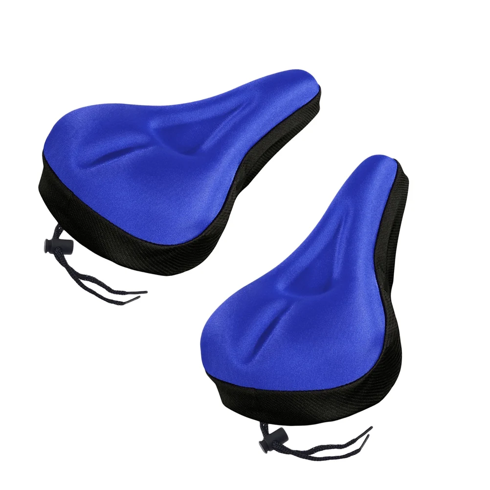 Pack of 2 Bicycle Seat Pads Comfortable Thicken Reflective Saddle Soft Cover Pad for Bike Road Mountain | Спорт и развлечения