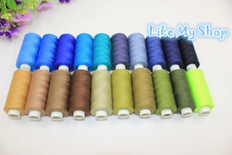 Популярная полиэфирная швейная машина/нитки для ручного шитья DIY Набор ниток 400 ярдов/цвет всего 90 цветов