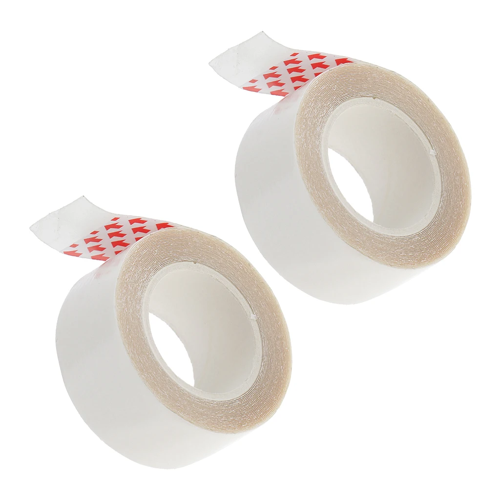 2 Rolls Clear Double Sided Wigs Tape for Skinweft Hair Extension Toupees Hairpiece 3 Yards - 2 x 300cm/0.79 x 118.11in