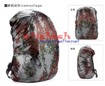 

by dhl or ems 200pcs 35L-80L Backpack Dust Rain Cover Waterproof Rucksack Bag Covers Camouflage Case