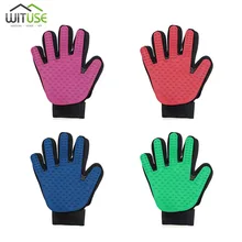 1 шт. силиконовая Щетка для собак, перчатка для ухода за домашними животными, расческа для собак, кошек, правая щетка для вычесывания животных, товары для домашних животных