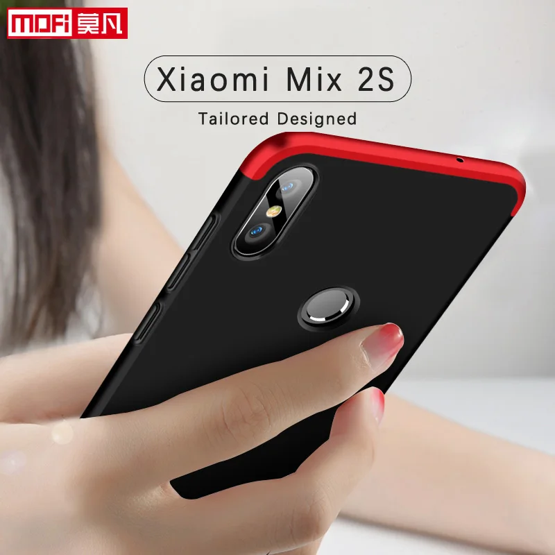 Xiao mi x 2s Чехол чехол Mofi Оригинал 360 Броня противоударный черный Жесткий Fundas x2s для |