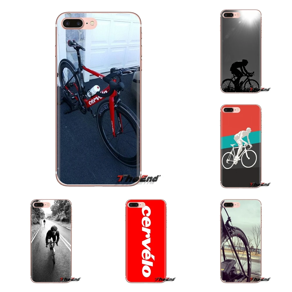 Для iPod Touch Apple iPhone 4 4S 5 5S SE 5C 6 6S 7 8 X XR XS Plus MAX прозрачный чехол из ТПУ Cervelo велосипед