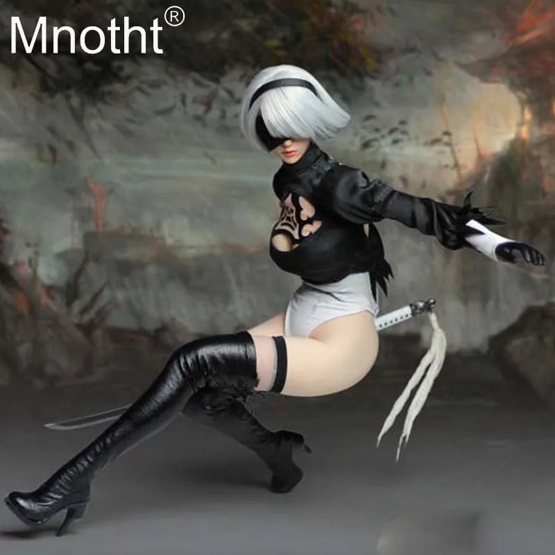 Игра PS4 1/6 Косплей 1/6 Nil механический Эра робот Ulha AUTOMATA2B комплект одежды без фигуры для Phicen Body бледная игрушка m3n