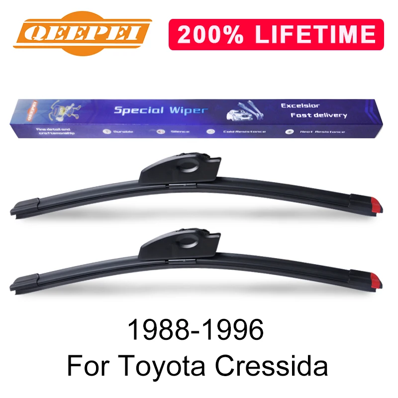 QEEPEI Замена стеклоочистителя для Toyota Cressida 1988-1996 силиконовая Резина лобовое стекло