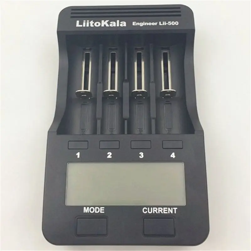 LiitoKala Lii-500 2.0A 12V LCD Screen Display Smartest Lithium NiMH Battery Charger 18650 26650 14500 AA AAA battery Adapter