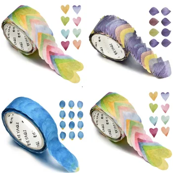 

200PCS/Roll Adorable Petals Decal Flower Scrapbook Sticker DIY Tape Universal