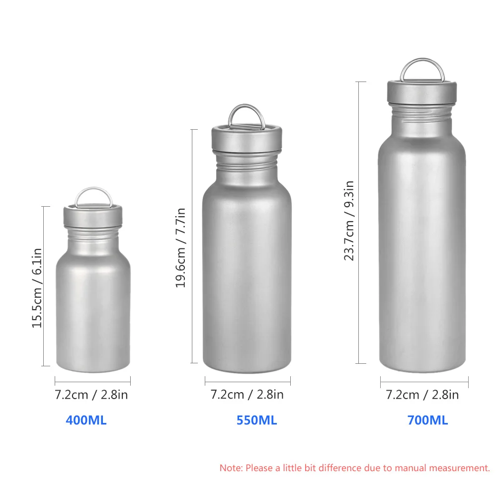 400/550/700 мл Широкое Горлышко Бутылки Титан бутылка для воды для активного отдыха на природе Пеший Туризм Пикник спортивная езда на велосипеде, восхождение бутылочки чайники